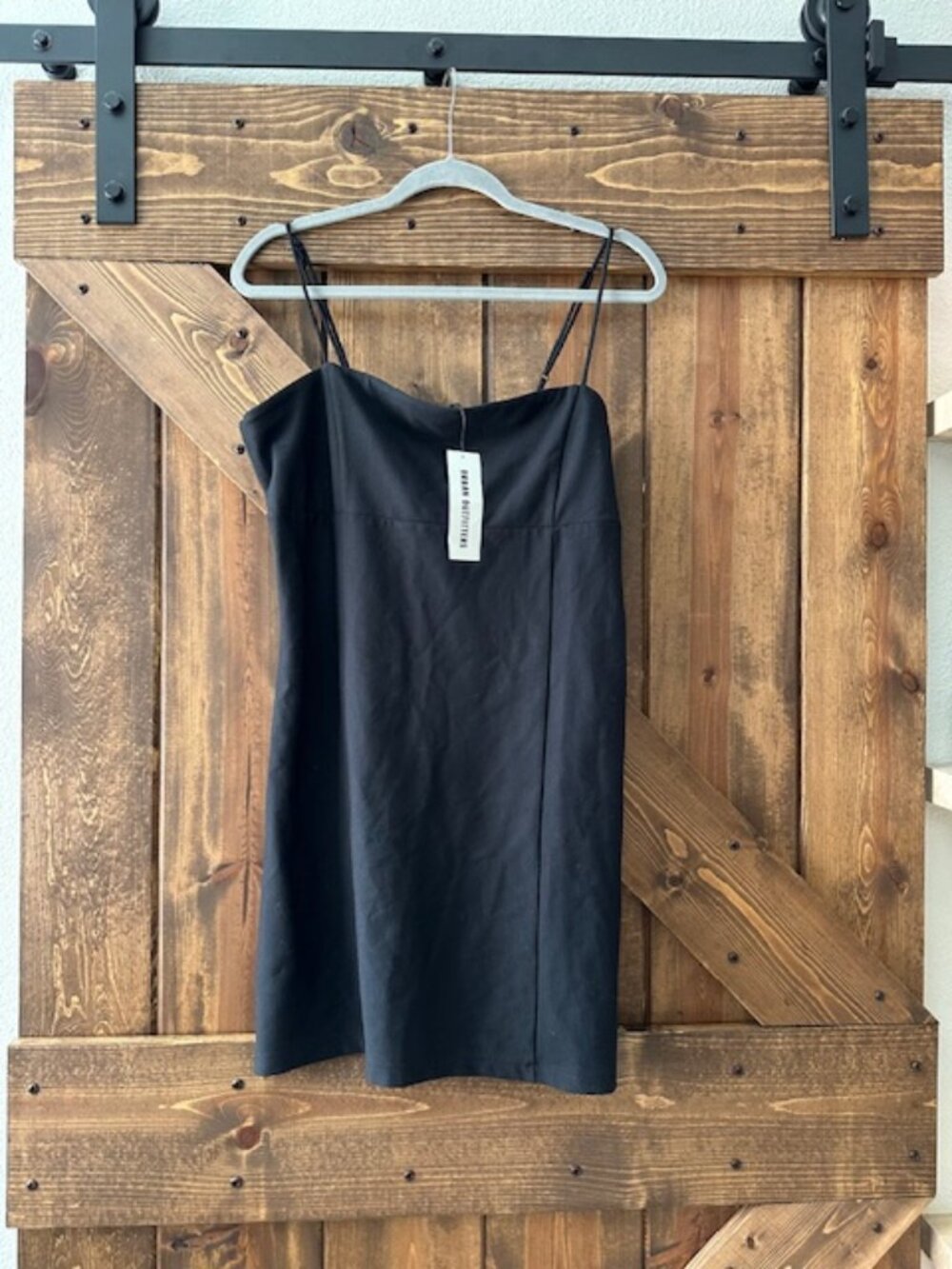 Urban Outfitters | Mini Dress Spaghetti Strap Black Sz L NWT